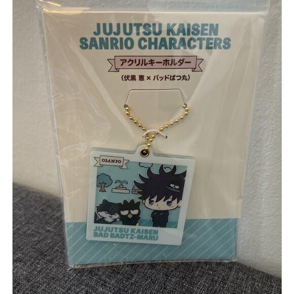 Megumi Fushiguro & Badtz Maru Jujutsu Kaisen Sanrio Collab Acrylic Keychain - Picture 1 of 3